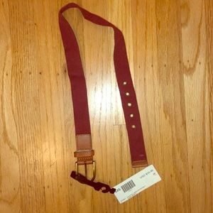 American Apparel Burgundy Leather Belt